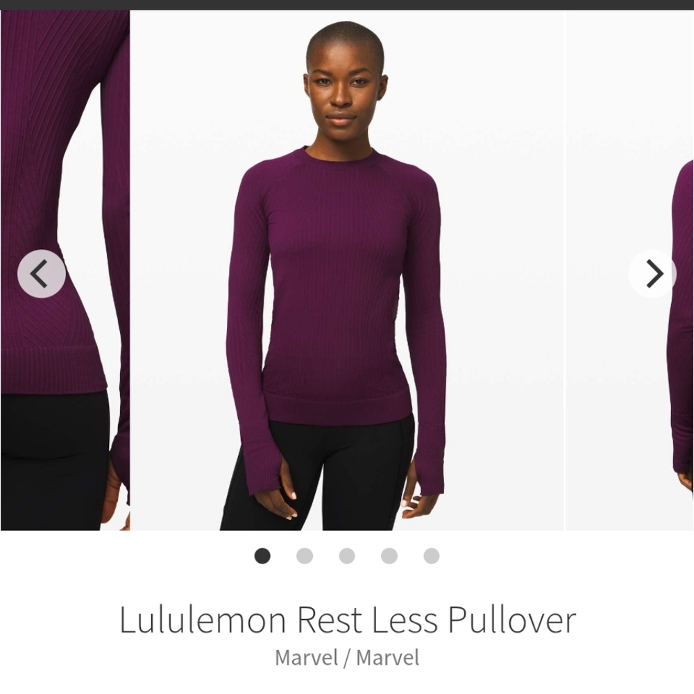 Lululemon Rest Less Pullover Marvel 8